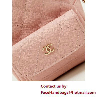 Chanel Grained Calfskin  &  Gold-Tone Metal Mini Backpack Bag AP3753 Nude Pink 2025